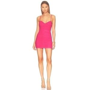 h:ours Mini Dress Revolve Estelle Hot Pink New